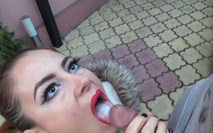 Wet Kelly: Quick Blowjob to My Stepson Before Going to Work