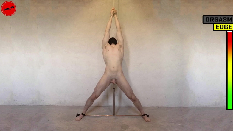 Tommy_1995: Contido hetero cara afiando t-bar sonda anal vibrador e negação...