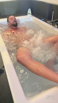 Hung Italian Jerks off Alone in His Penthouse Bathtub