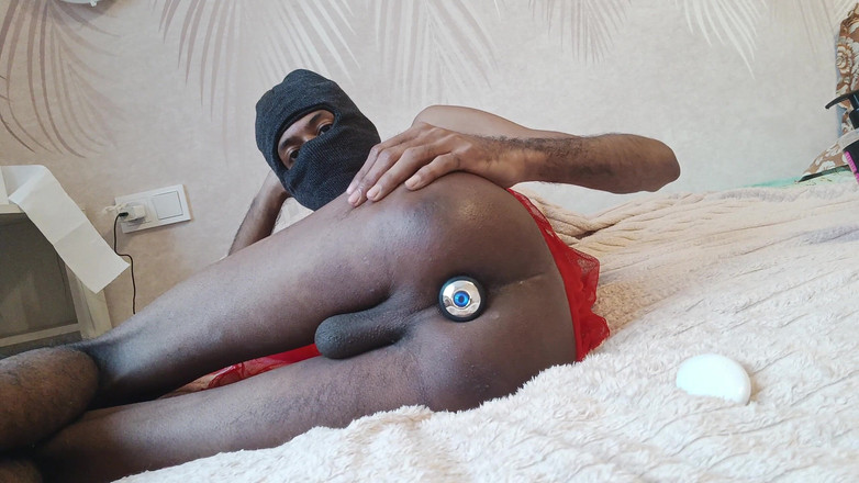 ThorSagor: Bangladéšský crossdreeser gay chlapec dát anální kolík, bere několik vibrací...
