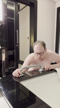 Rubbing Ass on Bathtub Handle