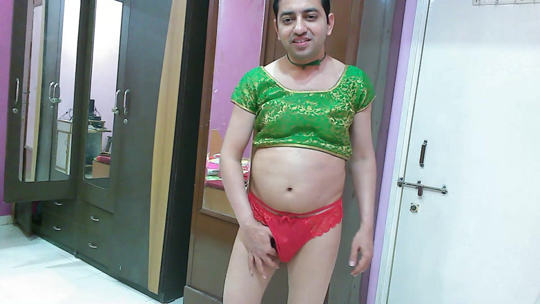 Cute & Nude Crossdresser: สาวประเภทสองครอสเดรสเซอร์ เฟมบอยหวานๆ ลollipop ใส่เสื้อกับกางเกงใน