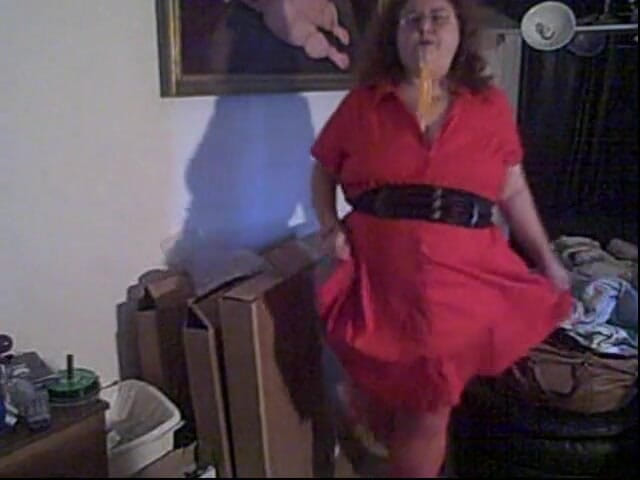 BBW nurse Vicki adventures with friends: Sexy dancing in my red dress part of a cam...