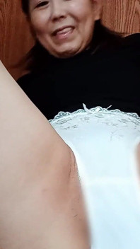 Married Woman Masturbating in White Panties