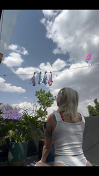 Hanging Out Wet Panties