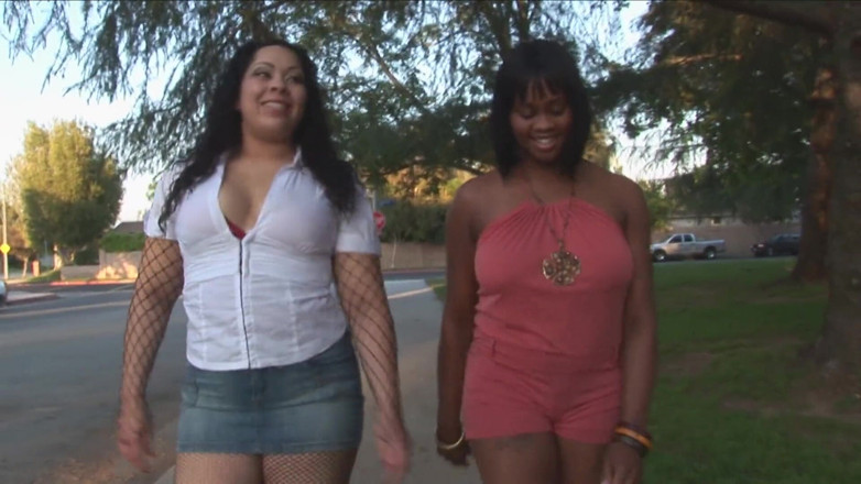 Shorty Mac Girls: Curvy slut goes for his big cock which suits her...