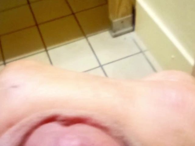 Handsome Young Hunk in Public Restroom Strokes Cock Until He Explodes All Over Himself and the Wall (Beau Boffum)