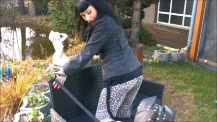 Domina Lady Vampira - SM Studio Femdom Empire: Pet played slave licks the boots clean