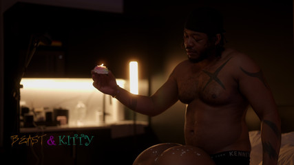 BeastnKitty: Si cewek nakal kulit hitam kittylove ditutup matanya, diikat, dan...