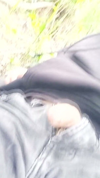 The Cute Gay Twink Jerking off His Cock, Pulled Through His Fly While Outdoors, Is Jon Arteen