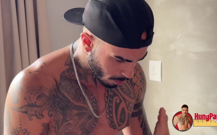 Hung Papi: Azael Maluma Fucks Uncut Tatted Twink Huge Cumshot Anal Blowjob...