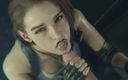 Velvixian 3D: Jill gorąca niechlujny obciąganie