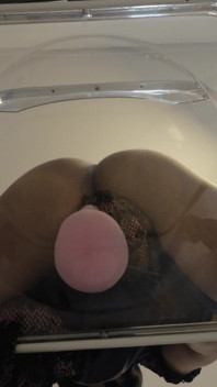 Sis-k on a Navy Blue Nightgown Riding a Fancy Dildo Ep2