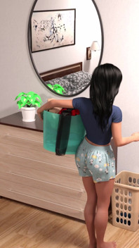 Aksi hot lesbian si cewek sange sarah yang lagi asik muasin alex