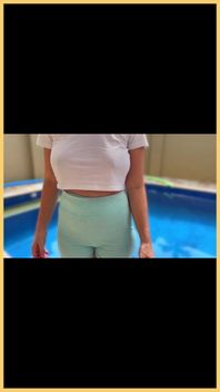 Wifey Wet Shirt in the Pool with Perfect Braless Tits