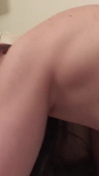 Brunette teen wearing fishnets gets her trimmed pussy slammed
