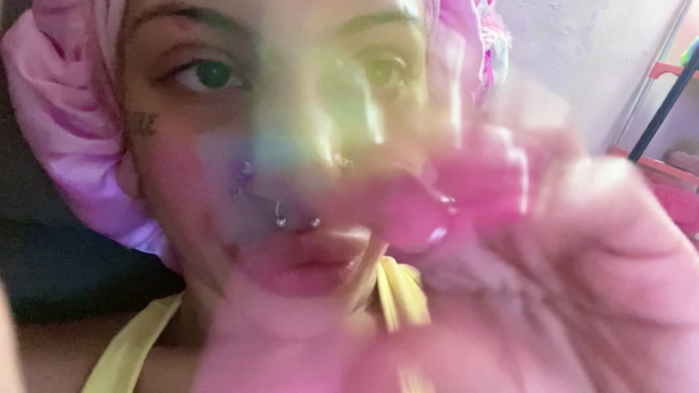 Nali Marie: POV Long Nails Acrylic Super Long Asmr Tapping on Teeth...