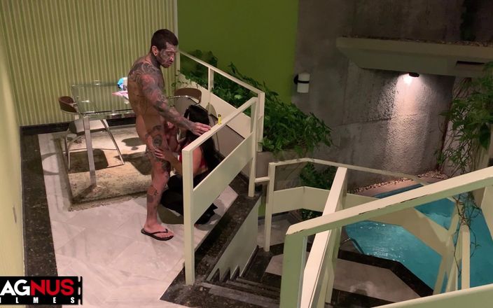 Magnus filmes: Hottie with a Big Ass Fucking a Tattooed Guy