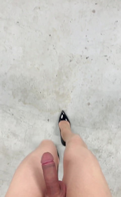 Sissy Tranny's Legs in Highheels thumbnail