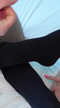 German Girl Mia Adler Get Fucked by Older Stranger and Let Him Cum on Socks