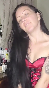 You Will Watch Goddess, Simp Over Her in a Corset and Leather. Stroke for Me
