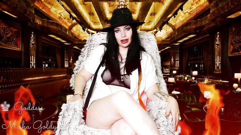 Goddess Misha Goldy: Be my clown! Suck a cock for me even if...