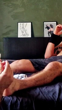 Bearded Master's Feet Massage & Worship by Hairy Muscle Sub