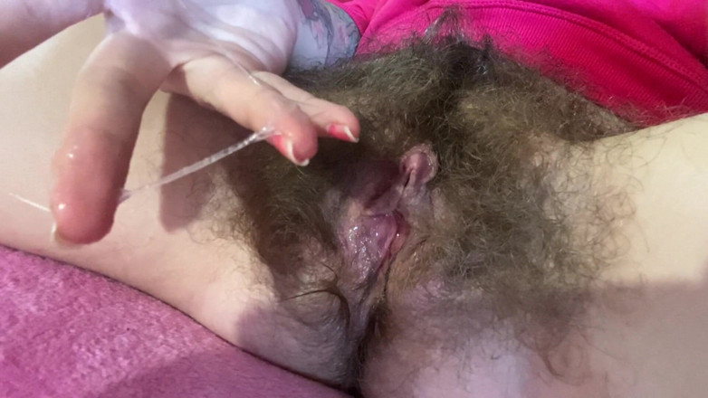 Cuteblonde666: Zbliżenie owłosione cipki duży orgazm łechtaczki