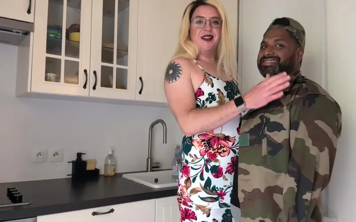 Trans and Co: A Pretty Blonde Femboy Fucked in the Kitchen by a...