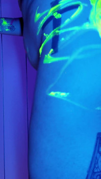 4K Striptease Twerk Avatar Light Effect Rgb Body Painting