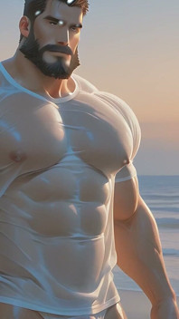 Rockstar Hunk Solo škádlení koulí a shaft s Cum Splatter