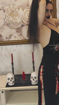 Satanic Demon Witch Summons Satan, Fucks and Squirts