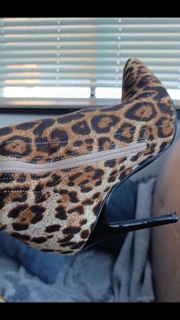 How Amazing Is the Detail on My Leopard Print Boots