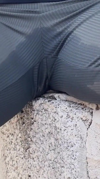 Une Fille Mouille Son Pantalon Dans La Rue Publique