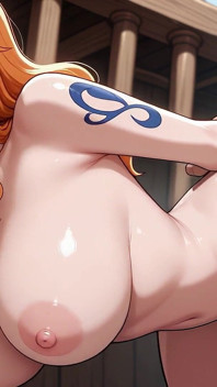 Nami Fucks the Crewmate of Her Ship and Receives a Anal Creampie! One Piece Uncensored POV Hentai