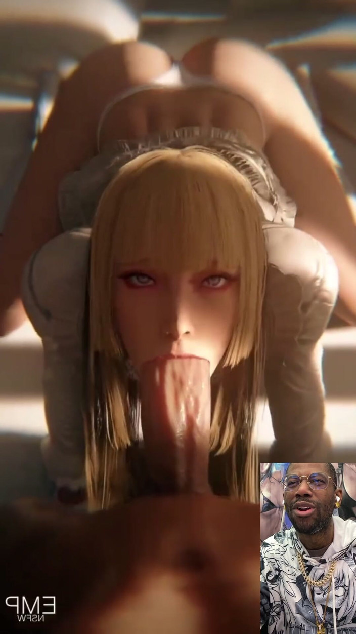 Good news media: リリがグーナーのチンコをディープスロートしている。まるで本気でそう思っているかのようだ