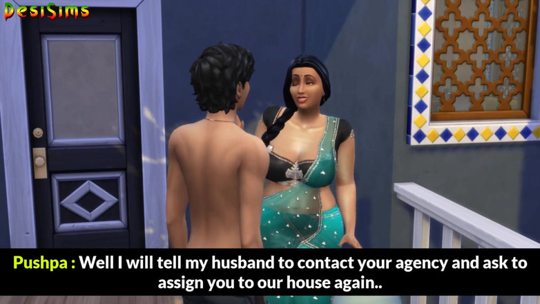 Desi Sims: Desi married Saree Stepaunty seducing this young Indian gardener