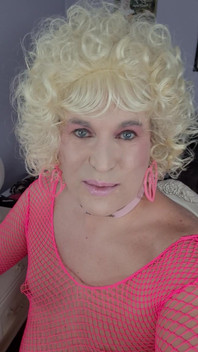 Kissing a Blonde Transvestite?