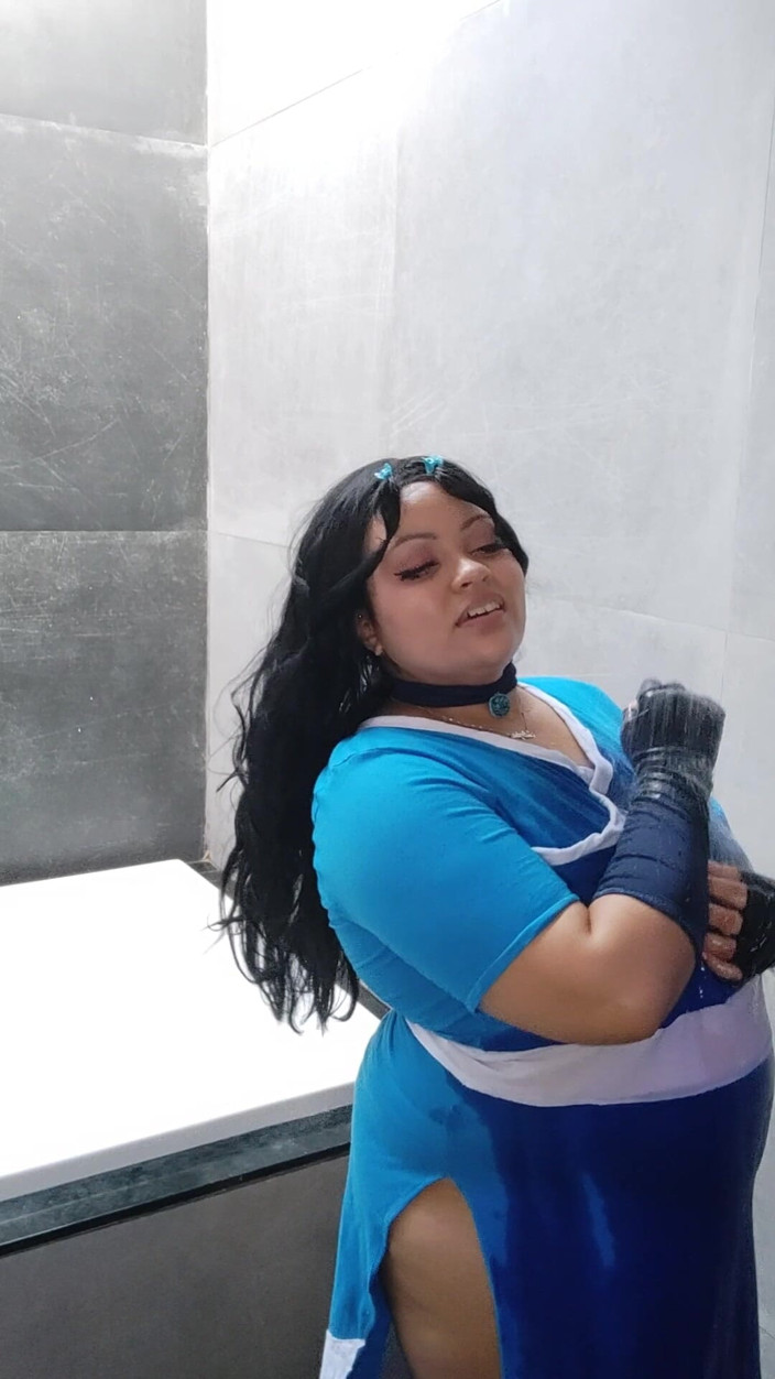 Cutiepiie Chubby: BBW katara Cosplay Fotoshooting Zum abmachen
