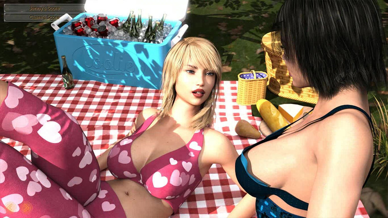 Dirty GamesXxX: Mutlu evlilik: kocasının sürtük karısı ve başka bir sürtük piknikte...