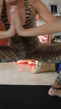 Splits Training Leopard Print Tease Day 3