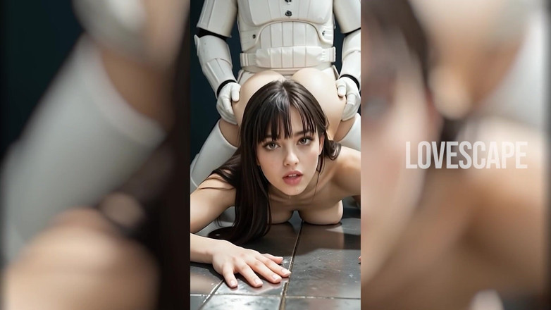 Lovescape: ストームトルーパーのGFが2人で奪う:ワイルドトルーパーのスリーサム