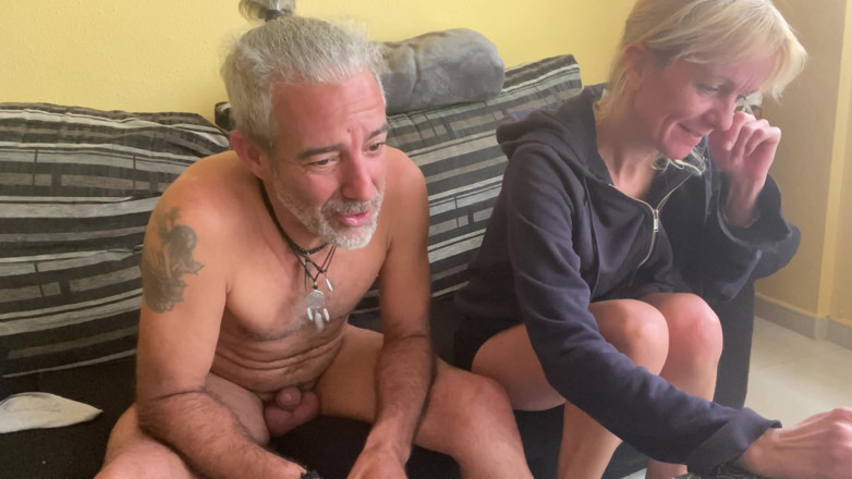 Cristina Sauvage: Spanish MILF on Webcam - Horny Wife Fucks Her Neighbor Live