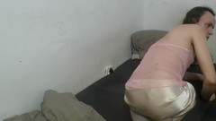 Sexy Live: Striptýzová masturbace v růžovém krajkovém topu (část 1)