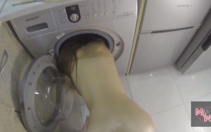 Couple JG: पतली सुंदरी कपड़े धोने की मशीन में फंस गई और सख्त लंड द्वारा चुदाई की गई
