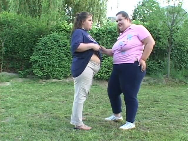 A Lesbian World: Large ladies finger each other's pussies