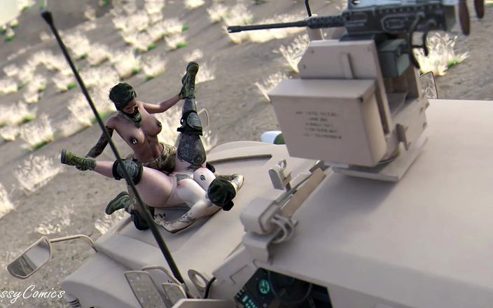 Sassy Comics Trans: Soldaten ficken auf Combat Truck - Sassycomics