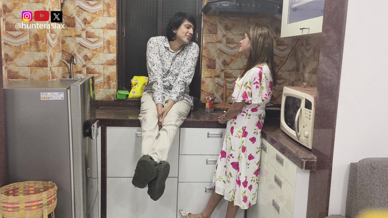 Hunter Asia: Sweet Request, Hot Reward Kiss in Kitchen, Make Love on...