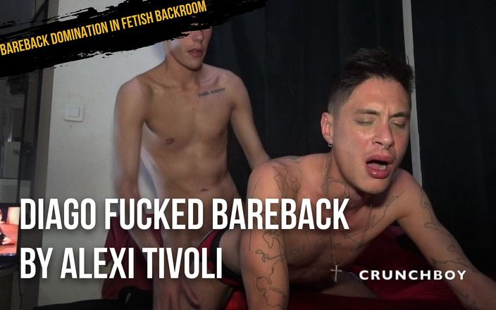 Bareback domination in fetish backroom: Diago futută fără prezervativ de Alexi Tivoli