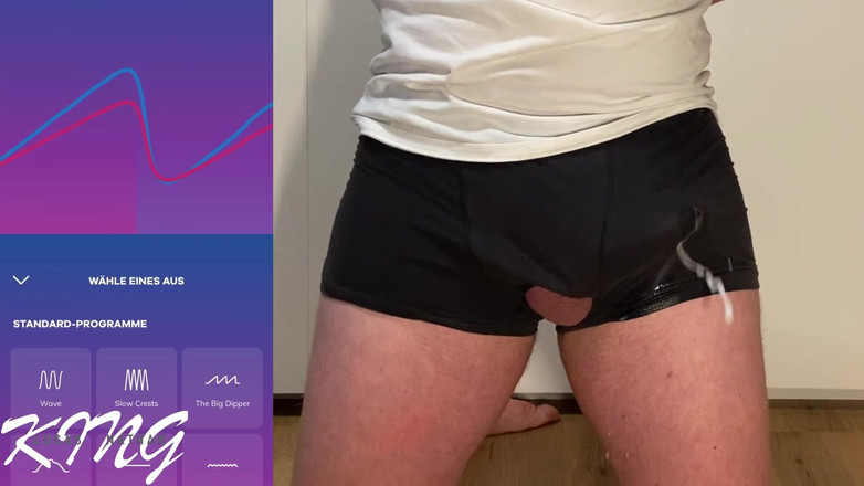 Lucas Nathan King: विशाल हाथ अंडरवियर में मुफ्त पोस्टेट चरमसुख वीर्य निकालना